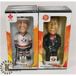 SET OF 2 SEALED 2002 HAND PAINTED NHL