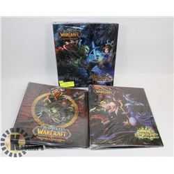 BUNDLE OF 3 NEW WORLD OF WARCRAFT BINDERS