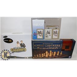SEALED 3 BOARD GAMES TRADITIONS 3 IN 1
