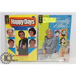 #1 HAPPY DAYS, #4 FAMILY AFFAIR COLLECTOR COMICS