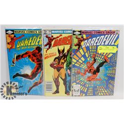 LOT OF 3 COLLECTOR DAREDEVIL COMICS