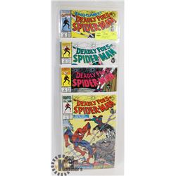 SET $1-4 DEADLY FOES OF SPIDERMAN COMIC SET
