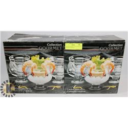 PAIR OF GOURMET COLLECTION 4PC SEAFOOD COCKTAIL
