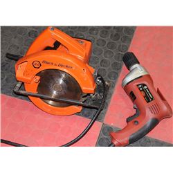 KING CANADA 3/8" ELECTRIC DRILL & BLACK & DECKER