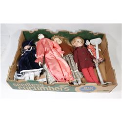 LOT OF ASSORTED PORCELAIN DOLLS