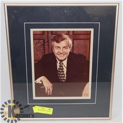 AUTOGRAPHED PETER LAUGHEED PICTURE.
