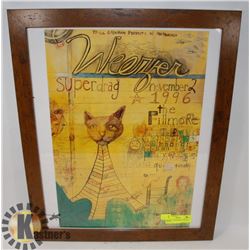 ORIGINAL 1996 WEEZER CONCERT POSTER.