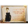 Image 1 : NEW AUDREY HEPBURN PRINT ON BURLAP