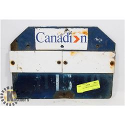 CANADIAN AIRLINE PARKING SPOT SIGN.