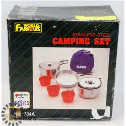 WORLD FAMOUS STAINLESS STEEL CAMPING SET