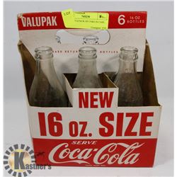 VINTAGE 6 PACK OF COKE IN CASE.