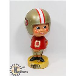 VINTAGE 49ERS FOOTBALL BOBBLE HEAD.
