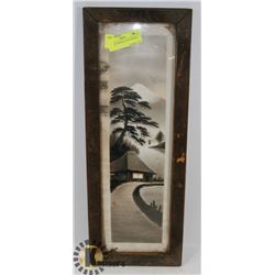ANTIQUE CHINESE LITHO FRAMED.