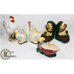 FLAT OF VARIOUS COLLECTIBLES: INCLUDES DOG BOOK