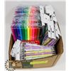 Image 1 : BOX W/15 NEW PACKS OF COLOUR MARKERS &