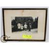Image 1 : FRAMED ANTIQUE PHOTOGRAPH OF CHILDREN.