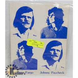 JOHNNY PAYCHECK & WILF CARTER AUTOGRAPHS IN BOOKS