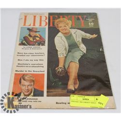 VINTAGE 1962 LIBERTY MAGAZINE