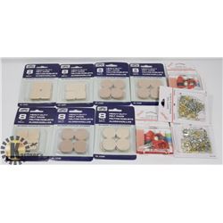 BAG OF ASSORTED HOUSEHOLD SUPPLIES