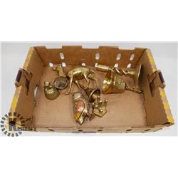 LARGE COLLECTION OF BRASS FIGURES