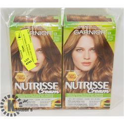 LOT OF 2 GARNIER NUTRISSE 6.34 AMBER LIGHT HONEY