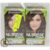 Image 1 : LOT OF 2 GARNIER NUTRISSE 500 MEDIUM NATURAL BROWN