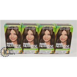 LOT OF 4 GARNIER NUTRISSE 51 MED ASH BROWN