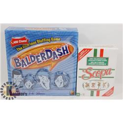 BALDERDASH/SCOPA GAMES - NEW.