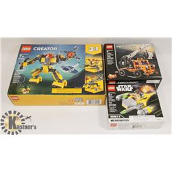 LEGO ACTION FIGURES - CREATOR; TECHNIC; STAR WARS.