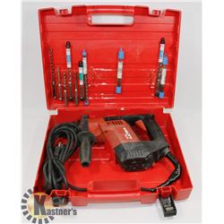 HILTI HAMMER DRILL & BITS.