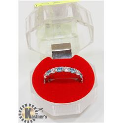 #252-BLUE IOLITE &CZ  RING