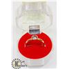 Image 1 : #218-GENUINE BLUE TOPAZ GEMSTONE RING SIZE 7
