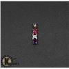 Image 1 : #171-AMETHYST RED RUBY & CZ PENDANT