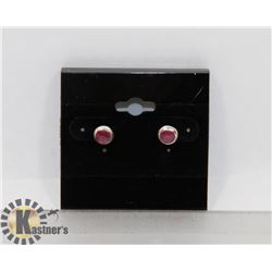 # 9-GENUINE RED RUBY STUD EARRINGS