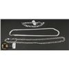 Image 1 : 3PC NEW SILVER PLATED NECKLACES.