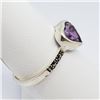 Image 3 : SILVER AMETHYST MARCASITE RING