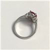 Image 3 : SILVER RUBY CUBIC ZIRCONIA RING