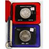 Image 2 : LOT OF 2 CANADA $1 COINS 1973, 1970