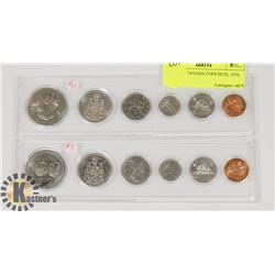 LOT OF 2 CANADA COIN SETS, 1970, 1974