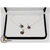 Image 1 : .925 FASHION EARRING & PENDANT SET