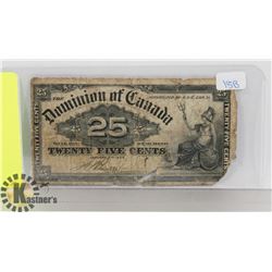 1900 CANADIAN SHINPLASTER.