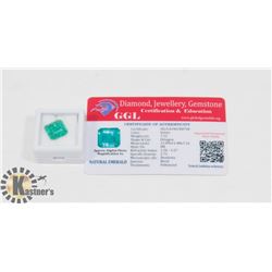 #63-GENUINE GREEN EMERALD GEMSTONE  7.12CT