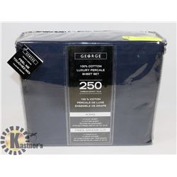 NEW KING SIZE 100% COTTON LUXURY SHEET SET