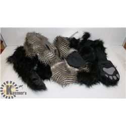 3 "CAT" HATS, 2 WITH MITTENS