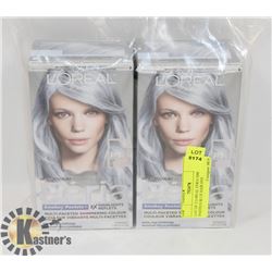 LOT OF 2 LOREAL FERIA SMOKEY PASTELS BLUE HAIR DYE