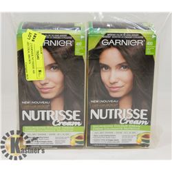 LOT OF 2 GARNIER NUTRISSE 400 DARK NEUTRAL BROWN