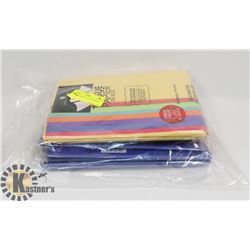 BAG OF ASSORTED TISSUE PAPER.