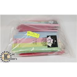 BAG OF ASSORTED TISSUE PAPER.