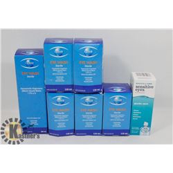 BAG OF EYE SOLUTION AND EYE WASH