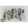 Image 1 : BOX OF 114 RINGS, SOME BIKER RINGS